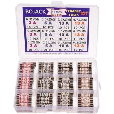OEM 4 Valeurs 120 Pièces 3 5 10 13 A Ampère 240 V Volt Fiche Secteur Du Ménage Fusible 6.3x25 Mm 0.25x1inch Bs1362 Cartouche De Tubes En Céramique Avec Fusibles Kit D'Assortiment - Publicité OEM 4 Valeurs 120 Pièces 3 5 10 13 A Ampère 240 V Volt Fiche Secteur Du Ménage Fusible 6.3x25 Mm 0.25x1inch Bs1362 Cartouche De Tubes En Céramique Avec Fusibles Kit D'Assortiment - Publicité