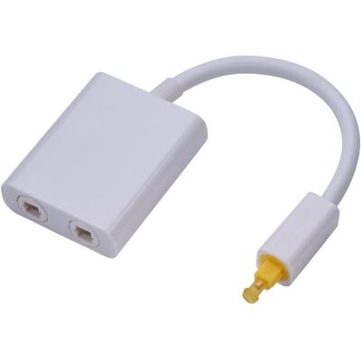 OEM Répartiteur Audio Optique Numérique À Deux Ports Raccordement Facile De Plusieurs Composants Sans Avoir À Permuter Les Connexions Fibre Optique Synthétique À Faible Jitter Câble(blanc) - Publicité OEM Répartiteur Audio Optique Numérique À Deux Ports Raccordement Facile De Plusieurs Composants Sans Avoir À Permuter Les Connexions Fibre Optique Synthétique À Faible Jitter Câble(blanc) - Publicité