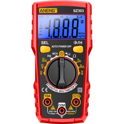 OEM Multimètre Numérique Sz303, 1999 Comptes, Haute Précision, Mesure Tension Ac/dc, Courant, Résistance, Outil Test Électrique Professionnel - Publicité OEM Multimètre Numérique Sz303, 1999 Comptes, Haute Précision, Mesure Tension Ac/dc, Courant, Résistance, Outil Test Électrique Professionnel - Publicité