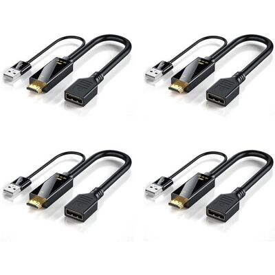 OEM Compatible Avec Les Câbles Adaptateurs Mâles Et Femelles 4x, Convertisseurs De Câble Adaptateur 4k À 60 Hz Pour Dp - Publicité OEM Compatible Avec Les Câbles Adaptateurs Mâles Et Femelles 4x, Convertisseurs De Câble Adaptateur 4k À 60 Hz Pour Dp - Publicité