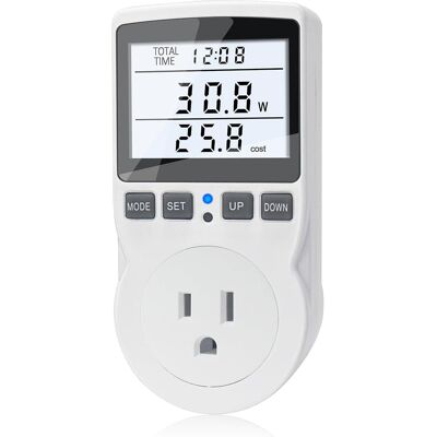 Wattmètre Modèle 2025, Compteur D'Énergie Avec Prise, Compteur De Consommation Électrique, Compteur D'Énergie Rétroéclairé, Kilowattmètre, Voltmètre-aquaforge - Publicité Wattmètre Modèle 2025, Compteur D'Énergie Avec Prise, Compteur De Consommation Électrique, Compteur D'Énergie Rétroéclairé, Kilowattmètre, Voltmètre-aquaforge - Publicité