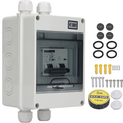 WEYTOLL Disjoncteur Miniature Dc 2p 125a Ip65, Interrupteur De Déconnexion Étanche Pour Système Solaire Photovoltaïque 1000v - Publicité WEYTOLL Disjoncteur Miniature Dc 2p 125a Ip65, Interrupteur De Déconnexion Étanche Pour Système Solaire Photovoltaïque 1000v - Publicité