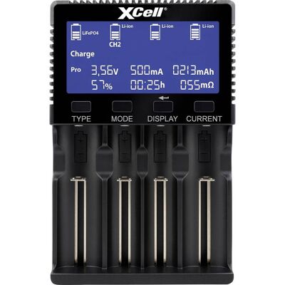 Xcell Chargeur Rapide Lifepo4, Li-ion, Nicd, Nimh 10440, 14500, 16340, 16650, 17500, 18350, 18490, 18500, 18650, 20650, - Publicité Xcell Chargeur Rapide Lifepo4, Li-ion, Nicd, Nimh 10440, 14500, 16340, 16650, 17500, 18350, 18490, 18500, 18650, 20650, - Publicité