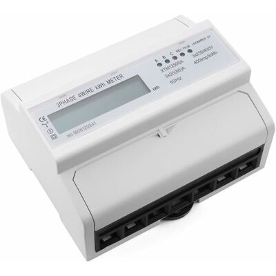 MOXIE Compteur D'Energie Lcd Kwh 7 Chiffres 3x20 (80) A 3x230 / 400v 50hz Triphasé Quatre Fils Rail Din Kwh Watt Heure Din Rail - Publicité MOXIE Compteur D'Energie Lcd Kwh 7 Chiffres 3x20 (80) A 3x230 / 400v 50hz Triphasé Quatre Fils Rail Din Kwh Watt Heure Din Rail - Publicité