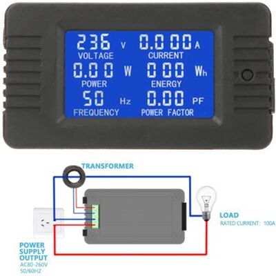 SCORPIO Pzem-022 Ac 100a Courant Tension Ampérage Puissance Énergie Panneau Mètre Lcd Affichage Numérique Ampèremètre Voltmètre Multimètre Avec Ct Fermé - Publicité SCORPIO Pzem-022 Ac 100a Courant Tension Ampérage Puissance Énergie Panneau Mètre Lcd Affichage Numérique Ampèremètre Voltmètre Multimètre Avec Ct Fermé - Publicité