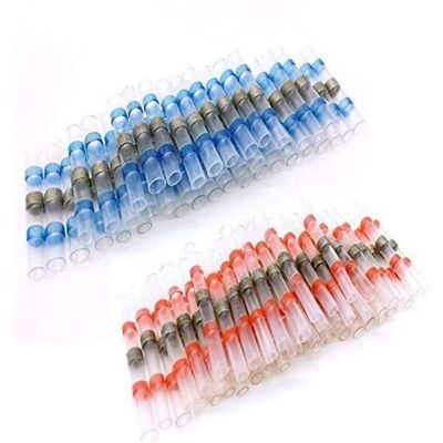 Scotch 100 Pcs Joint De Soudure Connecteur De Fil, Thermorétractables Souder Bout À Bout Seal Connecteurs Electriques Isolés Etanche Marine Marine Automobile - Publicité Scotch 100 Pcs Joint De Soudure Connecteur De Fil, Thermorétractables Souder Bout À Bout Seal Connecteurs Electriques Isolés Etanche Marine Marine Automobile - Publicité