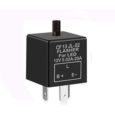 Scotch Relais Clignotant Electronique 12v 3 Broches Reglable Pour Voiture Moto 0 1w A 150w - Publicité Scotch Relais Clignotant Electronique 12v 3 Broches Reglable Pour Voiture Moto 0 1w A 150w - Publicité