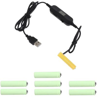 LISATR Adaptateur Usb Vers 1,5 V-12 V Lr03 Aaa Pour Thermomètre-hygromètre À Distance - Publicité LISATR Adaptateur Usb Vers 1,5 V-12 V Lr03 Aaa Pour Thermomètre-hygromètre À Distance - Publicité