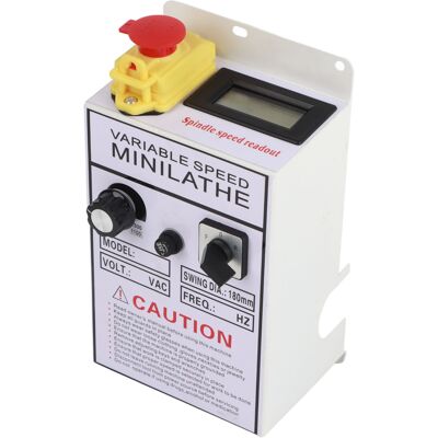WEYTOLL Boîtier De Commande De Tour, Ensemble Variateur De Vitesse, Interrupteur Et Fusible Pour 0618‑3b 0618 Ac 220 V - Publicité WEYTOLL Boîtier De Commande De Tour, Ensemble Variateur De Vitesse, Interrupteur Et Fusible Pour 0618‑3b 0618 Ac 220 V - Publicité