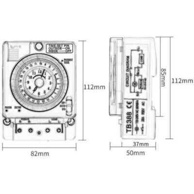 OEM Horloge Quotidienne Analogique Commutateur De Minuterie Mécanique Commutateur D'Heure - Publicité OEM Horloge Quotidienne Analogique Commutateur De Minuterie Mécanique Commutateur D'Heure - Publicité