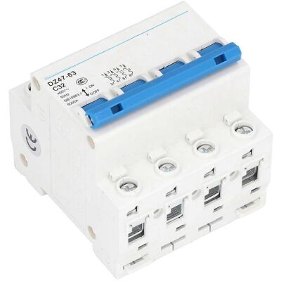 MIXHOME Disjoncteur Quadripolaire Pa66 Pour Montage Sur Rail Din, Pouvoir De Coupure 6000 A, 400 V - Publicité MIXHOME Disjoncteur Quadripolaire Pa66 Pour Montage Sur Rail Din, Pouvoir De Coupure 6000 A, 400 V - Publicité