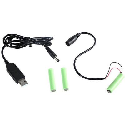 FLAMMKRAFT Adaptateur Usb Vers Pile Lr03 4,5 V (125 Cm) - Publicité FLAMMKRAFT Adaptateur Usb Vers Pile Lr03 4,5 V (125 Cm) - Publicité