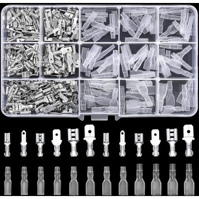 Vision Kit De 360 Cosses Plates, Ensemble De Cosses Plates, Connecteurs Plats 2,8 Mm 4,8 Mm 6,3 Mm, Mâle & Femelle, Connecteurs De Câble Avec Gaine Isolante, Connecteurs Électriques À Sertir - Publicité Vision Kit De 360 Cosses Plates, Ensemble De Cosses Plates, Connecteurs Plats 2,8 Mm 4,8 Mm 6,3 Mm, Mâle & Femelle, Connecteurs De Câble Avec Gaine Isolante, Connecteurs Électriques À Sertir - Publicité