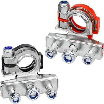 ABYSSE Lot De 2 Bornes De Batterie De Connecteurs Positifs Et Négatifs 6 V 12 V Pour Camion De Voiture - Publicité ABYSSE Lot De 2 Bornes De Batterie De Connecteurs Positifs Et Négatifs 6 V 12 V Pour Camion De Voiture - Publicité