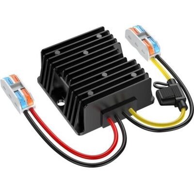 SCORPIO Convertisseur De Tension Dc 24v À 12v 10a 120w, Transformateur Abaisseur Étanche Avec Fusible Et Blocs De Câblage, Réducteur De Tension Pour Chariot De Golf, Led, Système Solaire, Véhicule - Publicité SCORPIO Convertisseur De Tension Dc 24v À 12v 10a 120w, Transformateur Abaisseur Étanche Avec Fusible Et Blocs De Câblage, Réducteur De Tension Pour Chariot De Golf, Led, Système Solaire, Véhicule - Publicité
