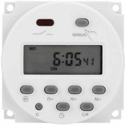 WEMAKMAK 12v Mini Lcd Numérique Lcd Puissance Programmateur Hebdomadaire Commutateur De Relais Minuterie Numérique Commande De Minuterie De Puissance Avec Couvercle Étanche Blanc - Publicité WEMAKMAK 12v Mini Lcd Numérique Lcd Puissance Programmateur Hebdomadaire Commutateur De Relais Minuterie Numérique Commande De Minuterie De Puissance Avec Couvercle Étanche Blanc - Publicité