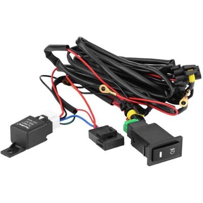 Scotch Kit Universel Interrupteur Marche Arrêt Phare Antibrouillard Led 12v Avec Relais Fusible Et Faisceau De Câblage - Publicité Scotch Kit Universel Interrupteur Marche Arrêt Phare Antibrouillard Led 12v Avec Relais Fusible Et Faisceau De Câblage - Publicité