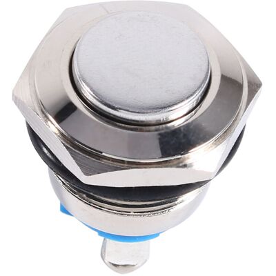 OEM ,bouton Poussoir On Off En Métal 12v 16mm, Étanche, Pour Voiture, Pour Klaxon Silver-crezuo - Publicité OEM ,bouton Poussoir On Off En Métal 12v 16mm, Étanche, Pour Voiture, Pour Klaxon Silver-crezuo - Publicité