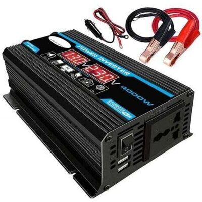 OEM Onduleur Convertisseur 4000w 12v/220v – Double Usb 2.1a – Protection Surcharges Et Courts-circuits – Pour Voitures Et Bateaux - Publicité OEM Onduleur Convertisseur 4000w 12v/220v – Double Usb 2.1a – Protection Surcharges Et Courts-circuits – Pour Voitures Et Bateaux - Publicité