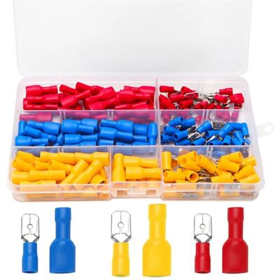 MOXIE 150 Pièces Cosse Connecteur À Sertir Électrique Set, Femelles Et Mâles Bornes Isolées À Sertir, Cosse A Sertir, Cosses Electriques - Publicité MOXIE 150 Pièces Cosse Connecteur À Sertir Électrique Set, Femelles Et Mâles Bornes Isolées À Sertir, Cosse A Sertir, Cosses Electriques - Publicité