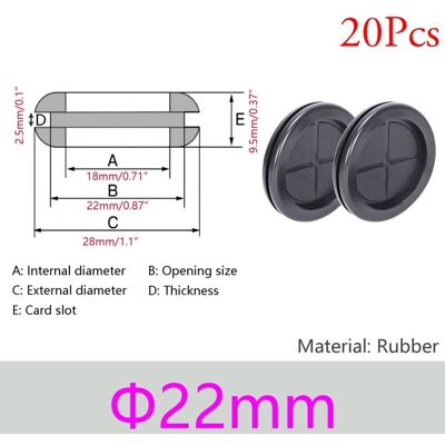 OEM Bouchons Passe-fils En Caoutchouc – Lot De 20 Pièces, Diamètre 22 Mm, Protection Optimale Des Câbles Et Gaines - Publicité OEM Bouchons Passe-fils En Caoutchouc – Lot De 20 Pièces, Diamètre 22 Mm, Protection Optimale Des Câbles Et Gaines - Publicité