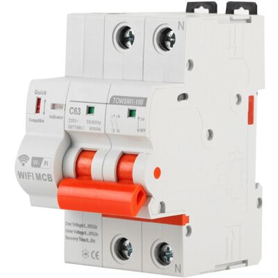 OEM Circuit Wifi Circuit Intelligent 2p Din Rail Mount Ac 230v Pour Les Ménages Towsm1-100-crezuo - Publicité OEM Circuit Wifi Circuit Intelligent 2p Din Rail Mount Ac 230v Pour Les Ménages Towsm1-100-crezuo - Publicité