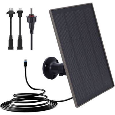 OEM Panneau Solaire 6000 Mah Pour Caméra De Sécurité, Batterie Intégrée 3 W, Ports Micro Usb 5 V, Usb-c Et Dc 3,5 Mm, Compatible Avec Les Caméras Autoportantes Et Les Caméras D'Extérieur-crezuo - Publicité OEM Panneau Solaire 6000 Mah Pour Caméra De Sécurité, Batterie Intégrée 3 W, Ports Micro Usb 5 V, Usb-c Et Dc 3,5 Mm, Compatible Avec Les Caméras Autoportantes Et Les Caméras D'Extérieur-crezuo - Publicité
