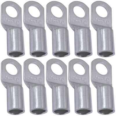 MOXIE Aougo – Lot De 10 Cosses Électriques À Œillet Tubulaire – Ø6mm – Non Isolées Pour Conducteurs 16mm² – Alliage De Cuivre – Serrage Sécurisé - Publicité MOXIE Aougo – Lot De 10 Cosses Électriques À Œillet Tubulaire – Ø6mm – Non Isolées Pour Conducteurs 16mm² – Alliage De Cuivre – Serrage Sécurisé - Publicité