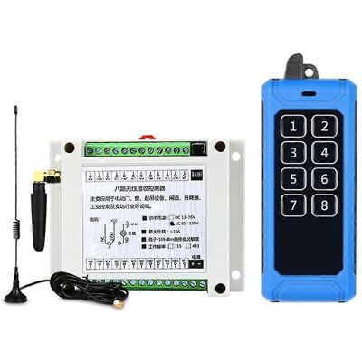 ALLAUVE Interrupteur Sans Fil 5v-260v Module Récepteur Relais 8 Canaux + Télécommande Rf 8 Boutons - 315 Mhz - Publicité ALLAUVE Interrupteur Sans Fil 5v-260v Module Récepteur Relais 8 Canaux + Télécommande Rf 8 Boutons - 315 Mhz - Publicité