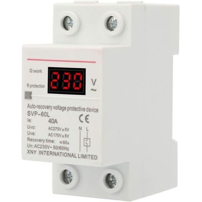 OEM Stabilisateur De Tension, Parasurtenseur 230 V 40 A, Régulateur De Tension, Dispositif De Protection Sur Rail Din-crezuo - Publicité OEM Stabilisateur De Tension, Parasurtenseur 230 V 40 A, Régulateur De Tension, Dispositif De Protection Sur Rail Din-crezuo - Publicité