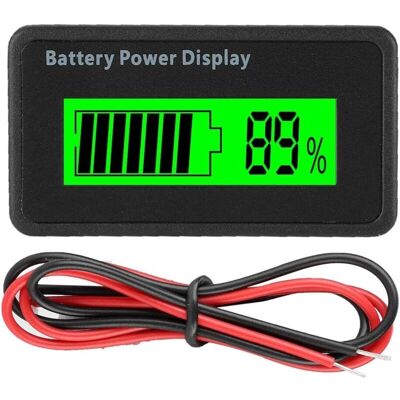 MOXIE Voltmètre D'Appareil De Contrôle D'Affichage De Puissance De Batterie D'Indicateur Universel De Capacité De Batterie 12-48v(vert) - Publicité MOXIE Voltmètre D'Appareil De Contrôle D'Affichage De Puissance De Batterie D'Indicateur Universel De Capacité De Batterie 12-48v(vert) - Publicité
