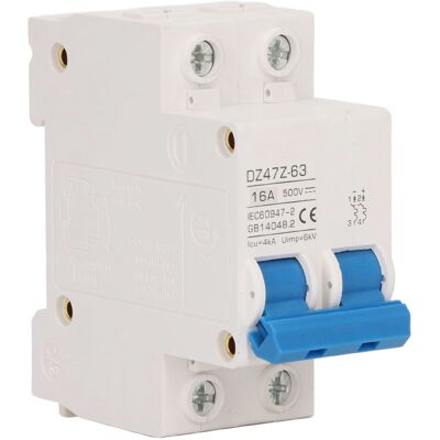 WEYTOLL Mini Disjoncteur 2p Dc 4ka Icu 6kv Uimp, Système Solaire Photovoltaïque À Déclenchement Rapide, Petit Dc500v 16a - Publicité WEYTOLL Mini Disjoncteur 2p Dc 4ka Icu 6kv Uimp, Système Solaire Photovoltaïque À Déclenchement Rapide, Petit Dc500v 16a - Publicité