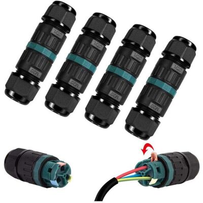 OEM Lot De 4 Connecteur Électrique Etanche Ip68 - Connecteur À 3 Broches Pour Câble De Ø5-12 Mm De Diamètre. Boîte Dérivation Extérieur Pour Jardin Et Souterrain. Publicité OEM Lot De 4 Connecteur Électrique Etanche Ip68 - Connecteur À 3 Broches Pour Câble De Ø5-12 Mm De Diamètre. Boîte Dérivation Extérieur Pour Jardin Et Souterrain. Publicité