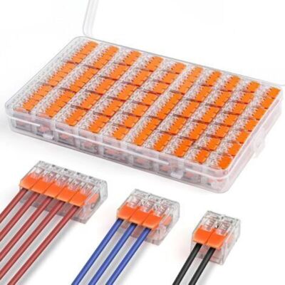 OEM 75 Connecteurs Électriques Rapides, Borniers En Polycarbonate Ignifugé, Connecteurs De Câbles De 0,14 À 4,0 Mm², Conducteurs Compacts - Publicité OEM 75 Connecteurs Électriques Rapides, Borniers En Polycarbonate Ignifugé, Connecteurs De Câbles De 0,14 À 4,0 Mm², Conducteurs Compacts - Publicité