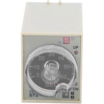 MIXHOME Relais Temporisé Avec Bouton Rotatif Réglable, Boîtier En Polycarbonate De Haute Qualité, St3pa E, 220 V Ca, 50/60 Hz - Publicité MIXHOME Relais Temporisé Avec Bouton Rotatif Réglable, Boîtier En Polycarbonate De Haute Qualité, St3pa E, 220 V Ca, 50/60 Hz - Publicité