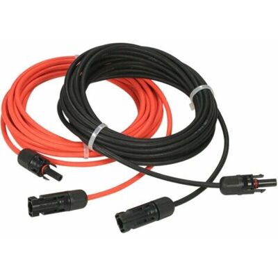 ABYSSE Câble D'Extension Pour Panneau Solaire Avec Connecteur Mc4, Paire Rouge Et Noire, 14 Awg, 4 Mètres - Publicité ABYSSE Câble D'Extension Pour Panneau Solaire Avec Connecteur Mc4, Paire Rouge Et Noire, 14 Awg, 4 Mètres - Publicité