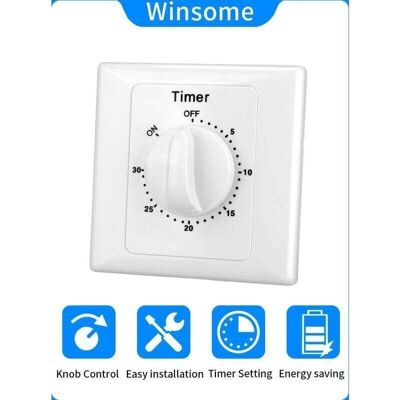 OEM Ac 220 V Interrupteur Minuterie Pompe Haute Performance Commande Électronique Compte À Rebours Mécanique Socket Time Switch-30min - Publicité OEM Ac 220 V Interrupteur Minuterie Pompe Haute Performance Commande Électronique Compte À Rebours Mécanique Socket Time Switch-30min - Publicité
