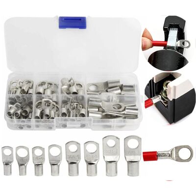Andiamo Lot De 60 Cosses Électriques En Cuivre Étamé – Connecteurs À Sertir Pour Câbles 6mm² À 25mm² – Résistance À La Corrosion - Publicité Andiamo Lot De 60 Cosses Électriques En Cuivre Étamé – Connecteurs À Sertir Pour Câbles 6mm² À 25mm² – Résistance À La Corrosion - Publicité