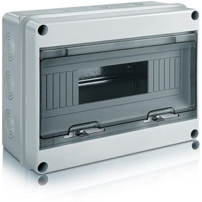 OEM Boîtier Électrique Étanche Ip65 Pour Extérieur, Coffret De Distribution En Saillie 12 Modules En Abs Résistant Aux Intempéries - Publicité OEM Boîtier Électrique Étanche Ip65 Pour Extérieur, Coffret De Distribution En Saillie 12 Modules En Abs Résistant Aux Intempéries - Publicité
