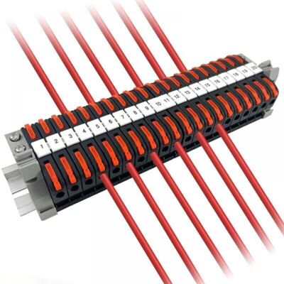 OEM 20 Pièces Bornier Rail Din Electrique, Domino Electrique, Cosses Electriques A Sertir, Raccord Rapide Electrique, 0,08-4 Mm² Compact Borne De Connexion Électrique, Pour Fils Solides, Et Flexibl-crezuo - Publicité OEM 20 Pièces Bornier Rail Din Electrique, Domino Electrique, Cosses Electriques A Sertir, Raccord Rapide Electrique, 0,08-4 Mm² Compact Borne De Connexion Électrique, Pour Fils Solides, Et Flexibl-crezuo - Publicité