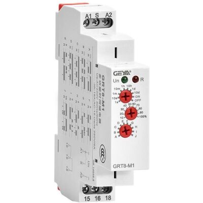 OEM Relais Temporisé 220v Multifonction Grt8-m1 - Relais Temps Cyclique Ac230v Rail Din 35mm, 10 Fonctions Ajustables Pour Applications Industrielles - Publicité OEM Relais Temporisé 220v Multifonction Grt8-m1 - Relais Temps Cyclique Ac230v Rail Din 35mm, 10 Fonctions Ajustables Pour Applications Industrielles - Publicité
