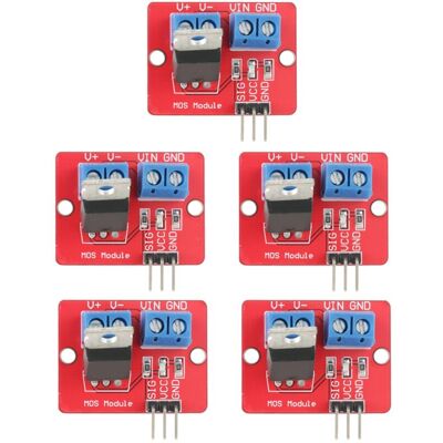 OEM Lot De 5 Modules De Commande Mosfet 3,3 V/5 V, Sortie Pwm, Tension De Sortie 0-24 V - Publicité OEM Lot De 5 Modules De Commande Mosfet 3,3 V/5 V, Sortie Pwm, Tension De Sortie 0-24 V - Publicité