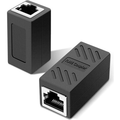 Andiamo 2 Pièces Connecteur Rj45. Adaptateur Ethernet. Câble Ethernet Extender Adaptateur Femelle Vers Femelle. Noir - Publicité Andiamo 2 Pièces Connecteur Rj45. Adaptateur Ethernet. Câble Ethernet Extender Adaptateur Femelle Vers Femelle. Noir - Publicité