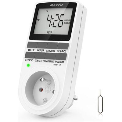 FOGSHIELD Minuteur Numérique Portable, Minuterie Hebdomadaire Avec Écran Lcd, Minuterie 12 H/24 H/7 Jours, Économies D'Énergie Pour Appareils Électroménagers Et Éclairage (1 Paquet) - Publicité FOGSHIELD Minuteur Numérique Portable, Minuterie Hebdomadaire Avec Écran Lcd, Minuterie 12 H/24 H/7 Jours, Économies D'Énergie Pour Appareils Électroménagers Et Éclairage (1 Paquet) - Publicité