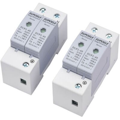 OEM Dispositif De Protection Contre Les Surtensions Ca 420v 2p + 2p 40ka Parafoudre Domestique Anti-tonnerre Protecteur Disjoncteur Installation Sur Rail Din - Publicité OEM Dispositif De Protection Contre Les Surtensions Ca 420v 2p + 2p 40ka Parafoudre Domestique Anti-tonnerre Protecteur Disjoncteur Installation Sur Rail Din - Publicité