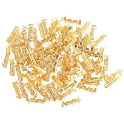 OEM Lot De 100 Cosses À Sertir En Laiton À Connexion Rapide, Section Carrée De 0,5 À 1,5 Mm. Publicité OEM Lot De 100 Cosses À Sertir En Laiton À Connexion Rapide, Section Carrée De 0,5 À 1,5 Mm. Publicité