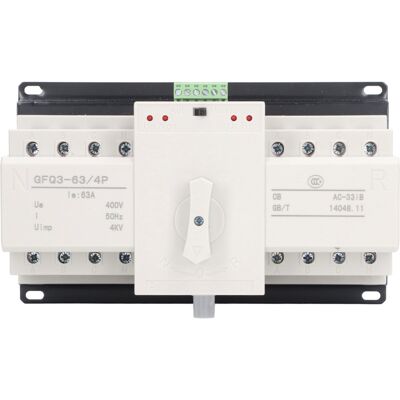BEYAMIS Commutateur Transfert Miniature 2 Modes – Forte Conductivité – Pour Générateur 400v Ac 63a – Double Alimentation Automatique - Publicité BEYAMIS Commutateur Transfert Miniature 2 Modes – Forte Conductivité – Pour Générateur 400v Ac 63a – Double Alimentation Automatique - Publicité