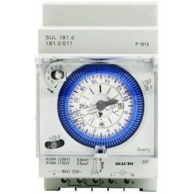 OEM Minuterie Analogique Avec Moteur Synchrone Et Programme Journalier, Minuterie, 12vac/dc - Publicité OEM Minuterie Analogique Avec Moteur Synchrone Et Programme Journalier, Minuterie, 12vac/dc - Publicité