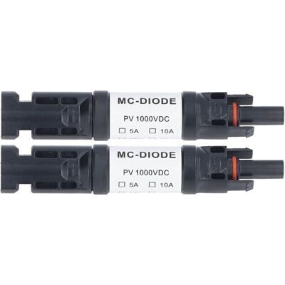 Scotch Mc‑d Lot De 2 Pièces De Connecteur Pv Solaire 1000 V Diode Anti-retour Intégrée Ip68 Étanche Pour Connexion Panneau Solaire(20a), - Publicité Scotch Mc‑d Lot De 2 Pièces De Connecteur Pv Solaire 1000 V Diode Anti-retour Intégrée Ip68 Étanche Pour Connexion Panneau Solaire(20a), - Publicité