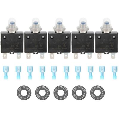 FLAMMKRAFT 5a Disjoncteur Thermique Avec Bornes À Connexion Rapide, Capuchon Étanche, Bouton Poussoir À Réinitialisation Manuelle - Publicité FLAMMKRAFT 5a Disjoncteur Thermique Avec Bornes À Connexion Rapide, Capuchon Étanche, Bouton Poussoir À Réinitialisation Manuelle - Publicité